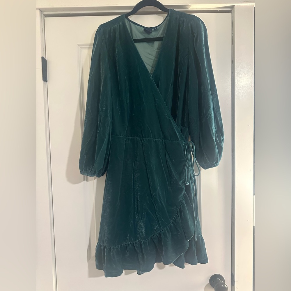 GAP Teal Wrap Dress